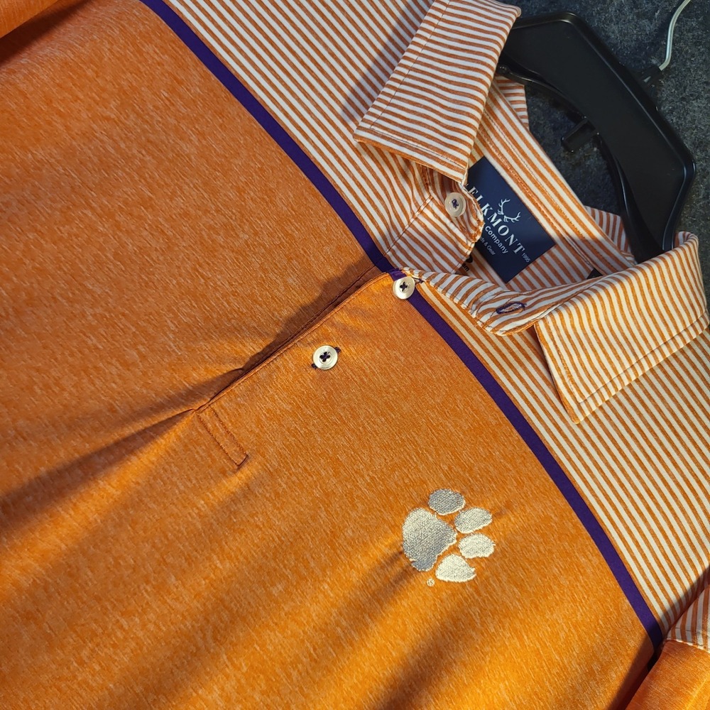 Clemson Tigers Elkmont Trading Co Golf Polo Men's XL Dri-Way